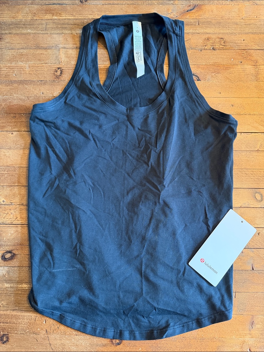 lululemon athletica Black Racerback Tank Top